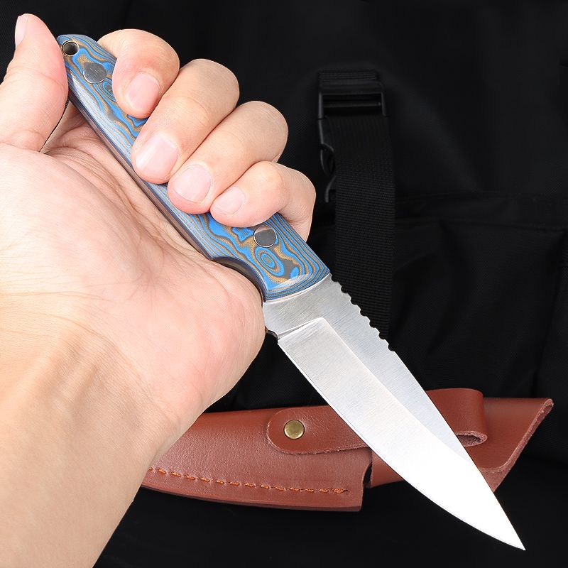Freewolf Colorful G10 Handle Full Tang Pointed Fixed Blade Straight Knife UD408799